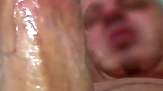 Bull Films the Moment He Cums in Your Wife's Pussy Close up Creampie