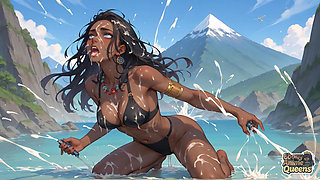 Mouthwatering Queen Deep Throats Mountain Sky in Dark-hued Porno.