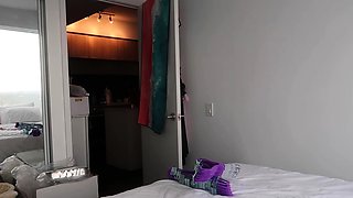 Tasty amateur blonde babe masturbating on web cam