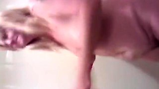Shaving my cunt, stepson watching