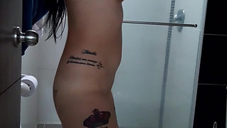 I masturbate my pussy thinking about my lover at my husband's house.