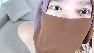 Hijab Sister in Law Cheating and Got Cum Inside