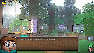 HornyCraft Minecraft Parody - Jenny Gives Steve a Hot Footjob for a Diamond! (Hentai Game Gameplay)