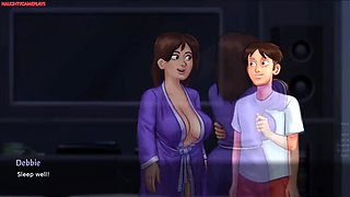 Sexy Mature MILF Landlady Almost Fucks During Movie - Summertime Saga 08