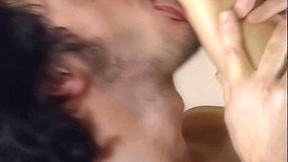 Young blonde shares intense vintage blowjob