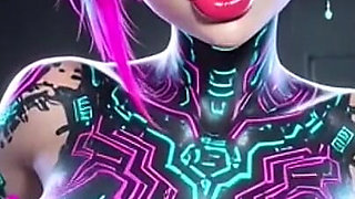 Cute Sexy Talk and Boobs, Ai Animation