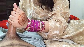 Desi Father-in-Law Fucks Daughter-in-Law First Time in Bedroom with Dirty Talk
