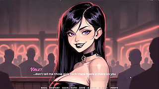 My New Girlfriend  Taboo Hentai Game  Ep.40 Goth Girl Blowbang in the Toilet!