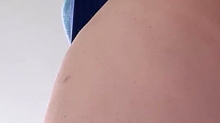 MILF in a Miniskirt Masturbates at Work
