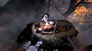 Digital Goddess of Fantasy Flame - 3D Animation Hentai