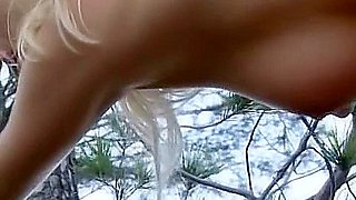 Perfect French Blonde Fucked Outdoors