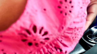 Office car friend touch my body