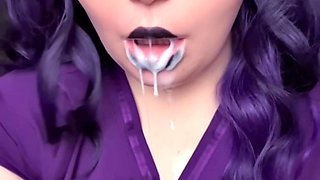 Caught the Fat Goth Nurse Masturbating