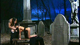 Brunette Offers Her Wet Pussy to a Big Hard Cock Legs Wide Open