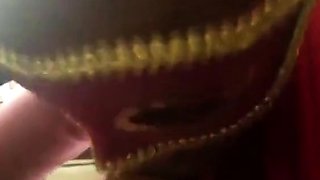 Masked Ebony Amateur Gives Blowjob and Swallows