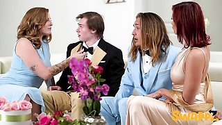 Stylish Kell Fire and Annie King at missionary smut