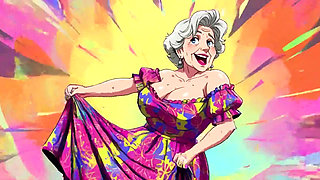 Big Boob Grans Dancing Animation