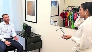 Yasmina Khan - Office Babe Hard Fuck With HR For Early
