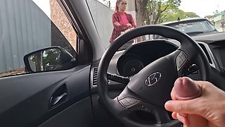 Risky Public Handjob for Student