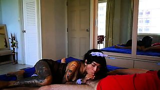 InkedMonster - Asian Babe Fucked And Cummed On