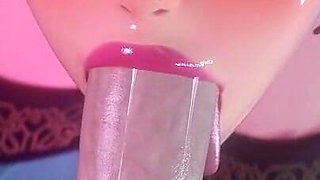 [kpop Demon Hunters] Zoey Sloppy Blowjob 3D Animation