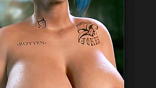 Big Breast Harley Quinn Being Beautiful as Ever