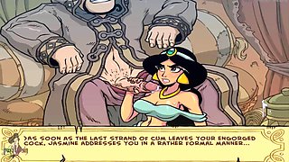 Princess Jasmine giving oral instructions in various languages