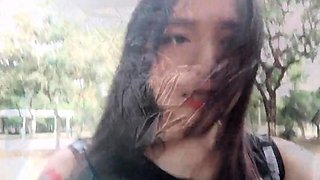 Asian School Girl Goes Wild Camping with Seniors