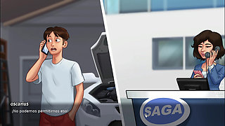 Helping stepmom to earn points with her - Summertime Saga