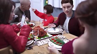 Christmas Blowjob Special with Stepmom - Big Natural Tits & Heart Problems