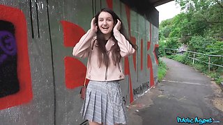 Public agent - college art college girl with Natural Tits dares to have porno outside for first time