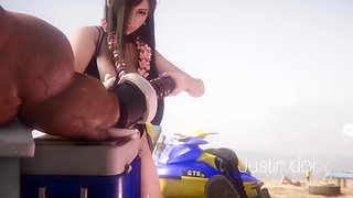 3d animation dildo pussy rubbing,massage