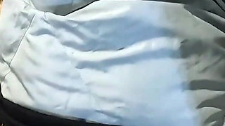 No-panties After Work - Blue Puffy Downjacket BJ, Doggystyle & Double Cum 333