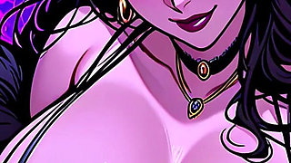 Wild Purple Flames Witch Cartoon Porn