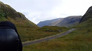 Homemade MILF Pissing Outdoor in Scotland - Amateur Mature Solo Stockings Fetish