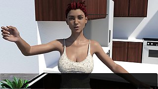 3d hentai, older mom and young son, cartoon