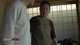 Sultry JAV Star Yuri Hyuga Gives Asian Blowjob in Threesome Delight