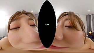 POV VR porn in 4k - amateur hardcore with cute Asian Japanese MILF