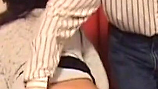 Mature Brunette MILF Takes Deep Anal While Caned