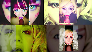 Goddess Lana - Hot Sensual Dildo Sucking Compilation 1