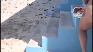 Merlinamx - Mexican Big Tits, Naked and Topless on Public Beach