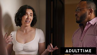 ADULT TIME Hotwife Casey Calverts Horny In Laws AIRTIGHT GANGBANG BUKKAKE Her With Husbands Help