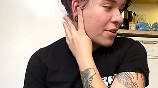 Amateur blondie solo anal masturbation