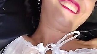 Wife Fucked in the Reception of a Swinger Club, Black Halloween Evening