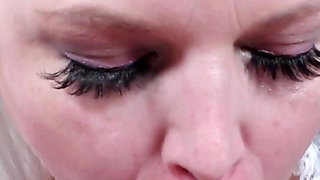 Sexy BBW maid does what she is told