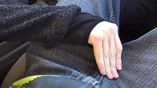 Big tit blonde gives blowjob to big cock