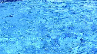 Bellattrix Seduces Her Neighbor at the Pool Almost Caught Before Finishing at Home