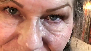 Cum Addicted Slutty Stepmom Seduces Stepson! POV Blowjob + Facial!