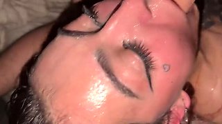 AVIIGAIL's Jacuzzi Party Turns Wild – Four-Way with Three Spanish Cocks