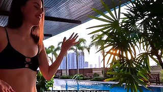 Cute Girlfriend Rides Big Dick! - Travel Sex Vlog
